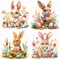 Easter Watercolor Art