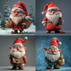 Holiday Gnomes Art