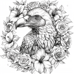 Floral Animal Coloring Pages