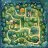 Cute Mazes Illustrations For Kids