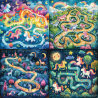 Cute Mazes Illustrations For Kids