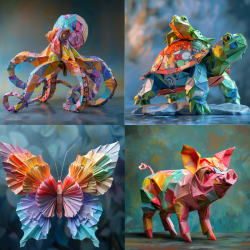 Sophisticated Animal Origami Pictures