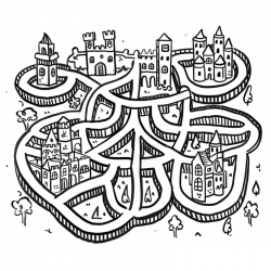 Hand Drawn Mazes For Kids Illustrations