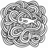 Spaghetti Style Hand Drawn Mazes for Kids