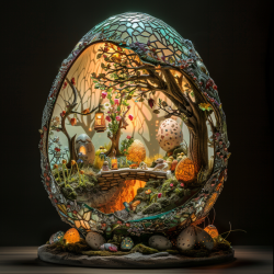 Filigree Easter Egg Sculptures