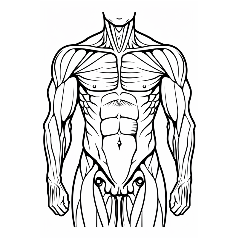 Human Anatomy Coloring Pages For Kids