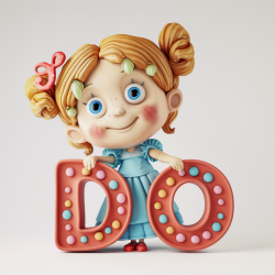 Cute Musical Letters Characters