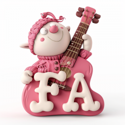 Cute Musical Letters Characters