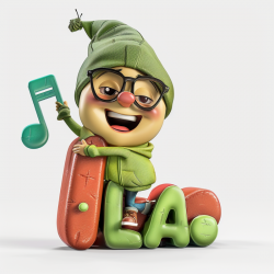 Cute Musical Letters Characters