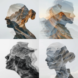 Double Exposure Abstract Digital Art