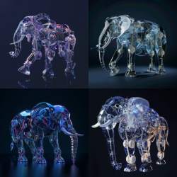 Futuristic Holographic Robots Designs