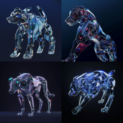 Futuristic Holographic Robots Designs