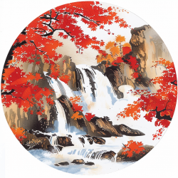 Japanese Waterfall Clip Art