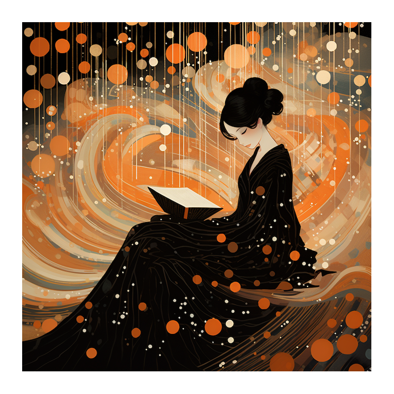 FANTASTIC AND POETIC ILLUSTRATION ORANGE