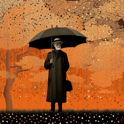 FANTASTIC AND POETIC ILLUSTRATION ORANGE