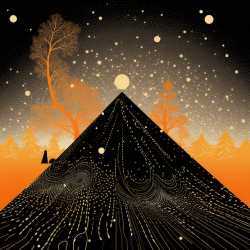 FANTASTIC AND POETIC ILLUSTRATION ORANGE