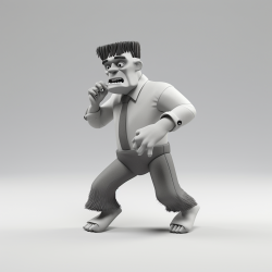 3D RENDERING NFT CRAZY CHARACTERS