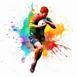 SPORTS VECTOR COLOR WATERCOLOR