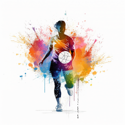 SPORTS VECTOR COLOR WATERCOLOR