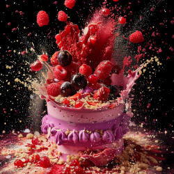 Exploding Food Advertising Photographs
