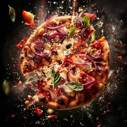 Exploding Food Advertising Photographs