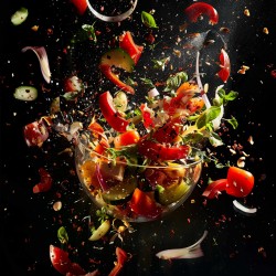 Exploding Food Advertising Photographs