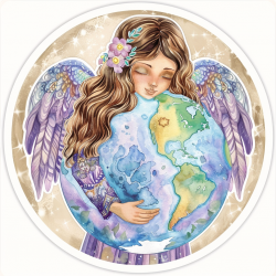 Boho Style Earth Day Stickers