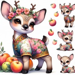 Clipart Animals With Fruits