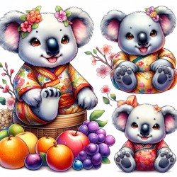 Clipart Animals With Fruits