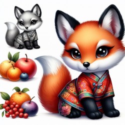 Clipart Animals With Fruits