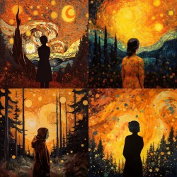 Artistic Paintings Channeling Van Gogh