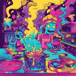 Colorful Rip N Dip Style Illustrations