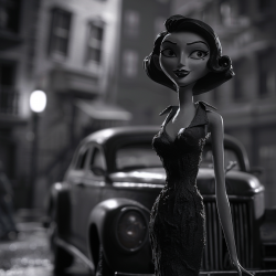 Film Noir Claymations Scenes