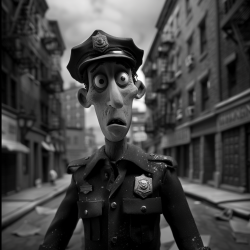 Film Noir Claymations Scenes