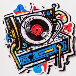 Doodle Sticker Design Graffiti Style