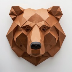 3D Origami Animal Trophies