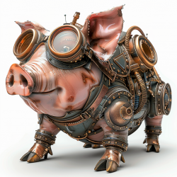 3D Steampunk Animals Designs