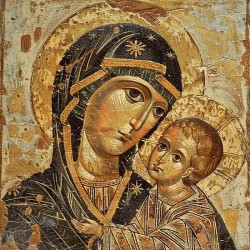 Old Tempera Orthodox Byzantine Icons