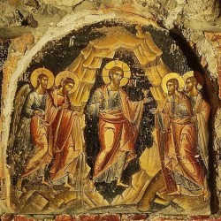 Old Tempera Orthodox Byzantine Icons