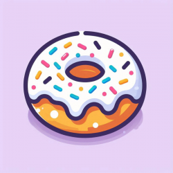 Linear Cartoon Food Icons