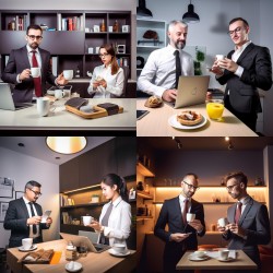 Diverse Corporate Situations Portraits