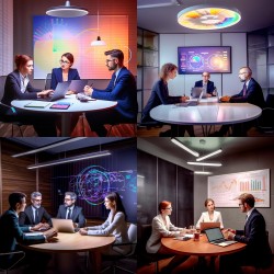 Diverse Corporate Situations Portraits