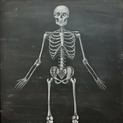 Chalk Drawings On Blackboards