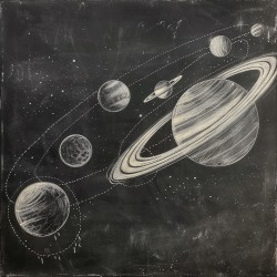 Chalk Drawings On Blackboards