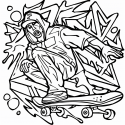 All Ages Graffiti Coloring Book Pages
