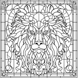 Stained Glass Coloring Book Pages