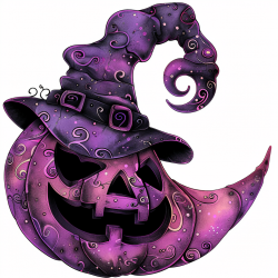 Purple Halloween Clipart
