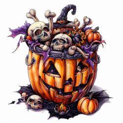 Purple Halloween Clipart