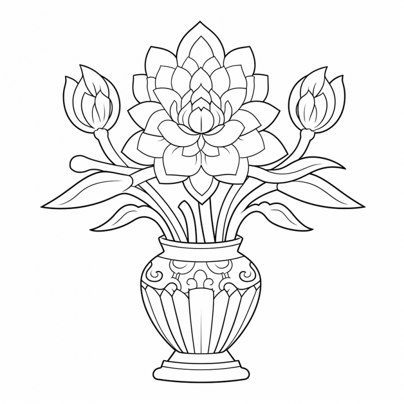 Simple Floral Coloring Books For All Ages