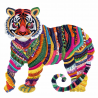 Colorful Stitched Fabric Animal Cliparts